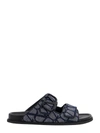 Valentino Denim Vlogo Toile Iconographe Slides