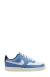 Nike Court Vision Low Sneakers In Black And White In Blue/ White/ Navy