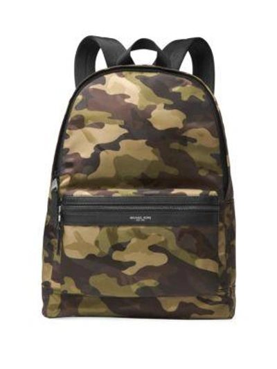 Michael Kors Military Camouflage Backpack In Midnight