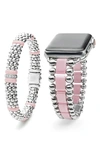 Lagos Smart Caviar Pink Ceramic Apple Watch Bracelet, 42-44mm - Exclusive In Caviar Pink