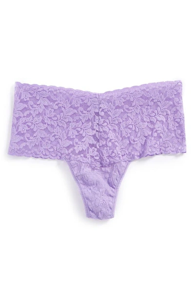 Hanky Panky Retro Lace Thong Wisteria Purple