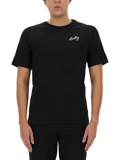 Bally T-shirt With Logo In Black