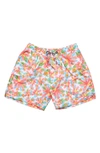 Snapper Rock Hawaiian Luau Sustainable Swim Short In Coral Multi