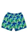 Snapper Rock Toddler, Child Toucan Jungle Sustainable Swim Short In Blue