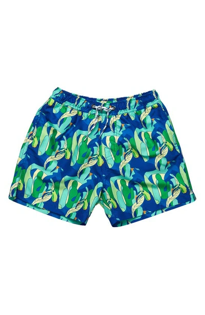 Snapper Rock Kids' Toddler, Child Toucan Jungle Sustainable Swim Short In Green