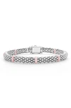 Lagos Pink Caviar Ceramic Station Bracelet In Pink