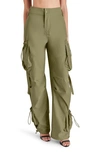 STEVE MADDEN STEVE MADDEN KYLO HIGH WAIST CARGO PARACHUTE PANTS