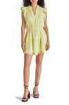 STEVE MADDEN PRAIRIE DREAMS FLUTTER SLEEVE MINIDRESS