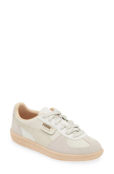 Puma Palermo Trainer In White Apline Snow Cashew