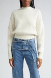 JACQUEMUS LA MAILLE LOGO JACQUARD ALPACA & MERINO WOOL BLEND SWEATER