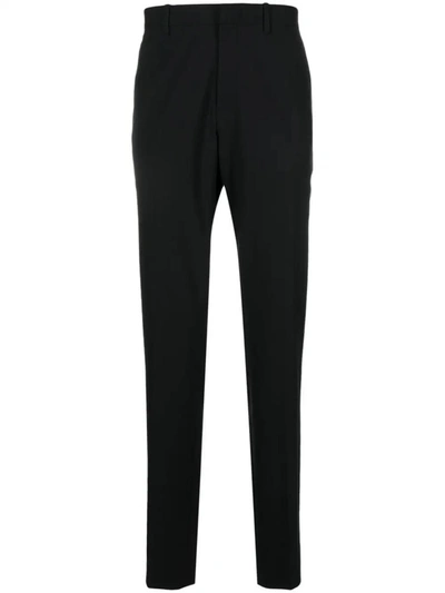 Theory Regular Fit Straight Leg Pants In Black