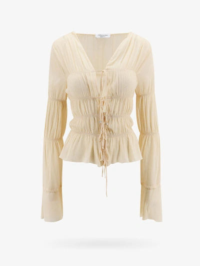 Blumarine Woman Shirt Woman Beige Shirts In Cream