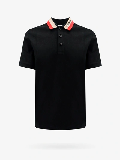 Burberry Man Polo Shirt Man Black Polo Shirts