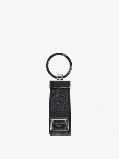 Dolce & Gabbana Man Key Ring Man Black Key Rings