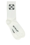 OFF-WHITE OFF WHITE MAN WHITE STRETCH COTTON BLEND SOCKS