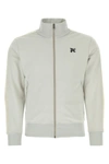 Palm Angels Logo-embroidered Side-stripe Jacket In Gray