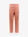 Palm Angels Trouser With Embroidered Monogram On The Front In Pink