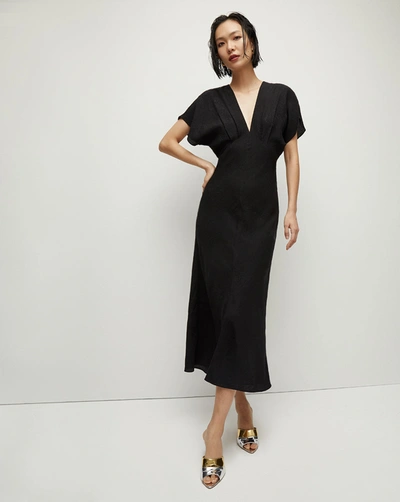 Veronica Beard Seymour Silk Dress In Black