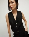 Veronica Beard Arabella Vest In Black