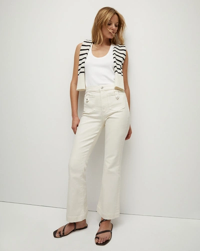 Veronica Beard Carson Kick-flare Jean In White