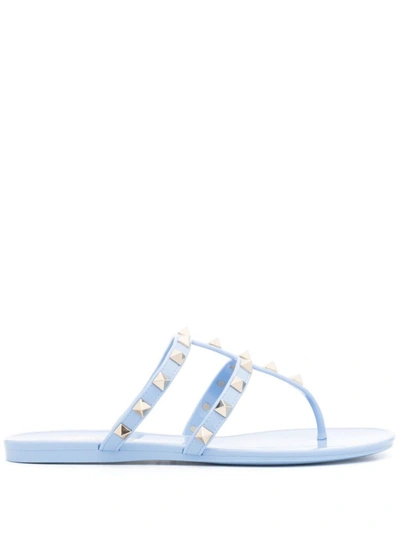 VALENTINO GARAVANI VALENTINO GARAVANI ROCKSTUD RUBBER THONG SANDALS