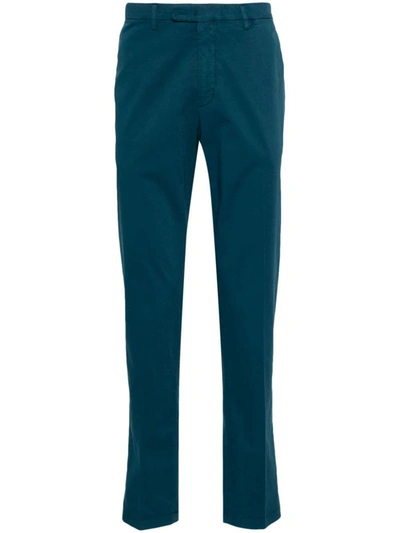 Boglioli Cotton Trousers In Azul