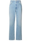 Gcds Chocker Rhinestone-detailed Jeans In Blue