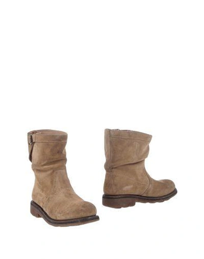 Bikkembergs Ankle Boots In Khaki