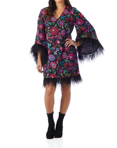 Crosby By Mollie Burch Olivia Dress In Winter Garden In Black