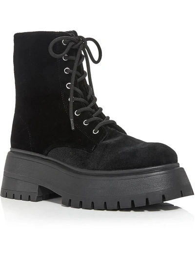 Aqua Sarge Womens Round Toe Thick E Ankle Boots In Multi