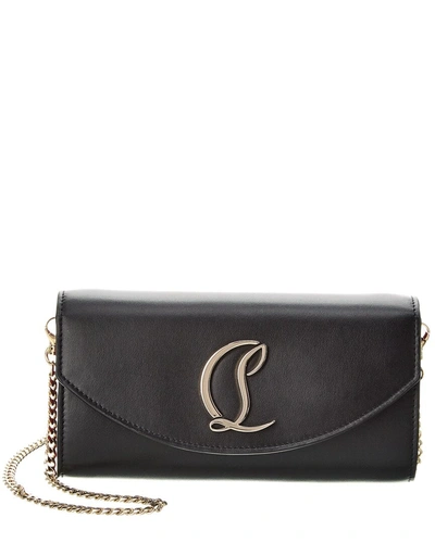 CHRISTIAN LOUBOUTIN CHRISTIAN LOUBOUTIN LOUBI54 LEATHER WALLET ON CHAIN