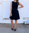 SPANX THE PERFECT FLARE DRESS IN CLASSIC BLACK