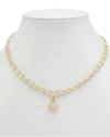 RACHEL REINHARDT 14K OVER SILVER GEMSTONE NECKLACE