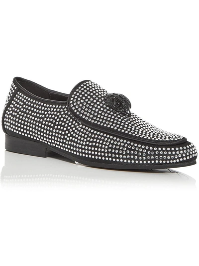 Kurt Geiger Holly Eagle Womens Leather Slip-on Loafers In Black
