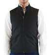 LUCHIANO VISCONTI BLACK CREPE LIGHT WEIGHT VEST