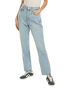 Frame The Vertical High Waist Ankle Relaxed Straight Leg Jeans In Blue