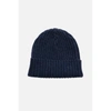 BRIDGE & BURN CHUNKY RIBBED BEANIE IN NAVY