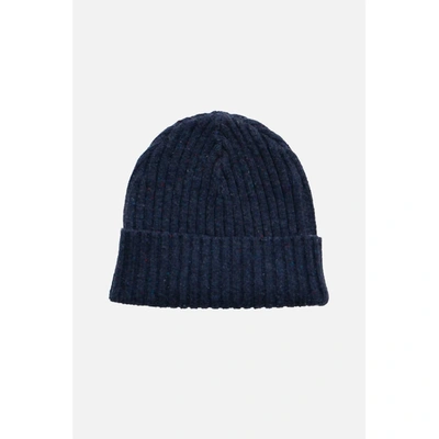 Bridge & Burn Chunky Ribbed Beanie In Navy In Blue