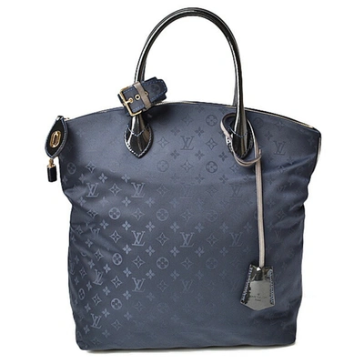 Pre-owned Louis Vuitton Lockit Synthetic Tote Bag () In Blue