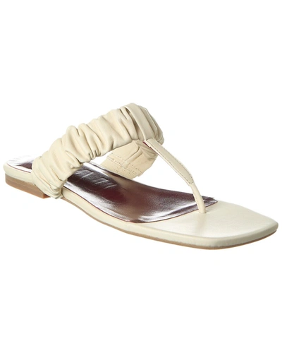 Staud Ava Leather Sandal In White