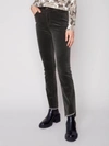 Charlie B Stretch Corduroy Pant In Spruce In Grey