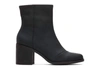 TOMS EVELYN HEELED BOOTS IN BLACK