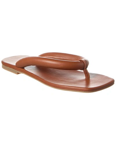 Staud Rio Leather Sandal In Brown
