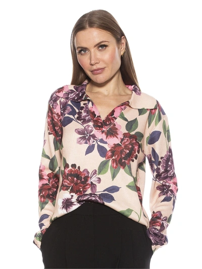 ALEXIA ADMOR EVANDER FLORAL SWEATER