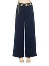 Alexia Admor Cassie Grommet High Waist Wide Leg Pants In Blue