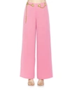 Alexia Admor Cassie Grommet High Waist Wide Leg Pants In Pink