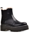 Wild Pair Armery Womens Faux Fur Side Zip Ankle Boots In Multi