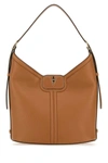 Valentino Leather Handbag Featuring Tassel Accents In Camel