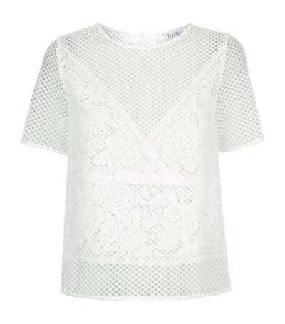 Claudie Pierlot Mesh And Lace Shell Top