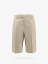 Ferragamo Logo-embossed Bermuda Shorts In Neutral
